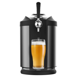 Cecotec BeerFlow Steel 5000 Dispensador de Cerveza - 65W - Compatible con Barriles 5L - Temperatura de 2 a 12°C - Indicador LED