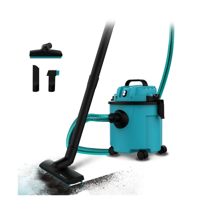 Cecotec Conga Rockstar Wet and Dry Compact Garden Plus Aspirador de Trineo para Solidos y Liquidos - 1200W - Funcion de Soplado