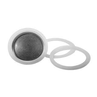 Cecotec Piccolina Filtro para Cafetera Italiana de 2 Tazas - Incluye 3 Juntas - Aluminio Resistente de Alta Calidad - Facil de I