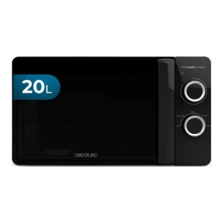 Cecotec Proclean 3030 Flatbed Microondas sin Plato - Potencia de 700W - Capacidad 20L - Revestimiento Ceramico - Temporizador 30