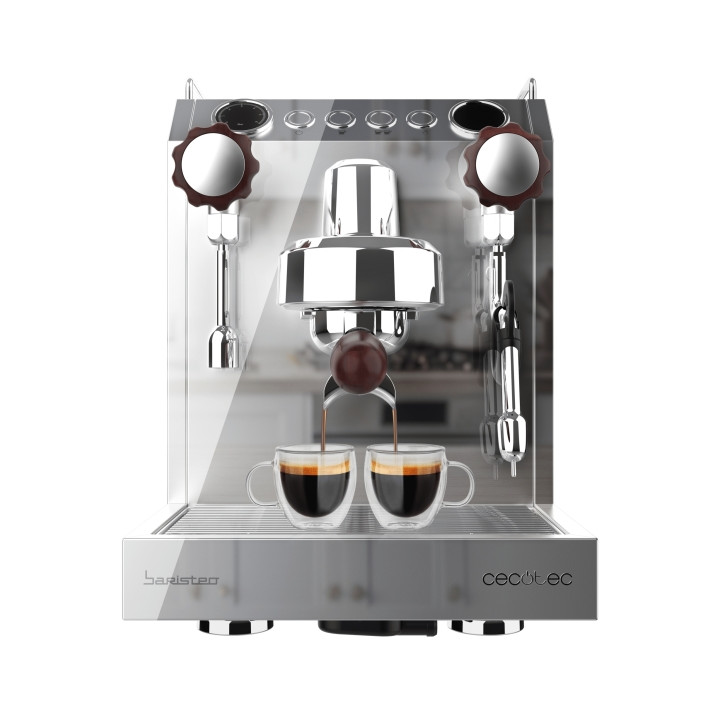 Cecotec Baristeo Classic Cafetera Expresso - 2700W - Sistema de Pre-Infusion - 15Bar - Control PID - Deposito 2.5L Extraible - G