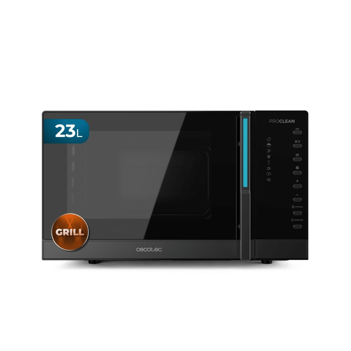 Cecotec ProClean 5130 Microondas - 800W - Capacidad de 23L - y Grill 1000W - Control Digital Preciso - 5 Niveles de Potencia - F