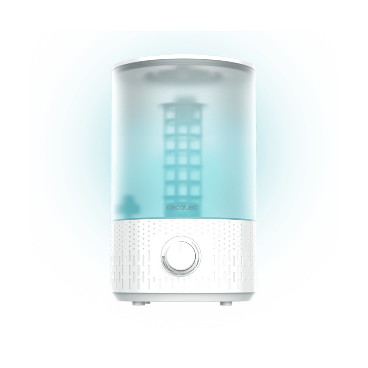 Cecotec BreezeCare 2500 Light Humidificador de Aire - Capacidad 2.5L - Humidificacion de 250 ml/h - Control Ajustable de Vapor -