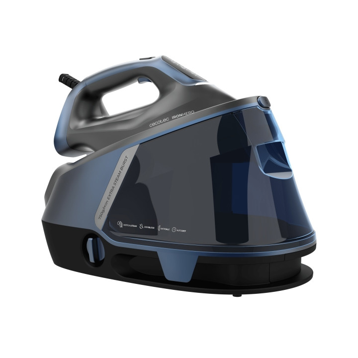 Cecotec H-3000 Station Geyser Centro de Planchado - 3000W - Vapor Continuo 155g/min - Suela Ceramica - Sistema Antigoteo - Panta