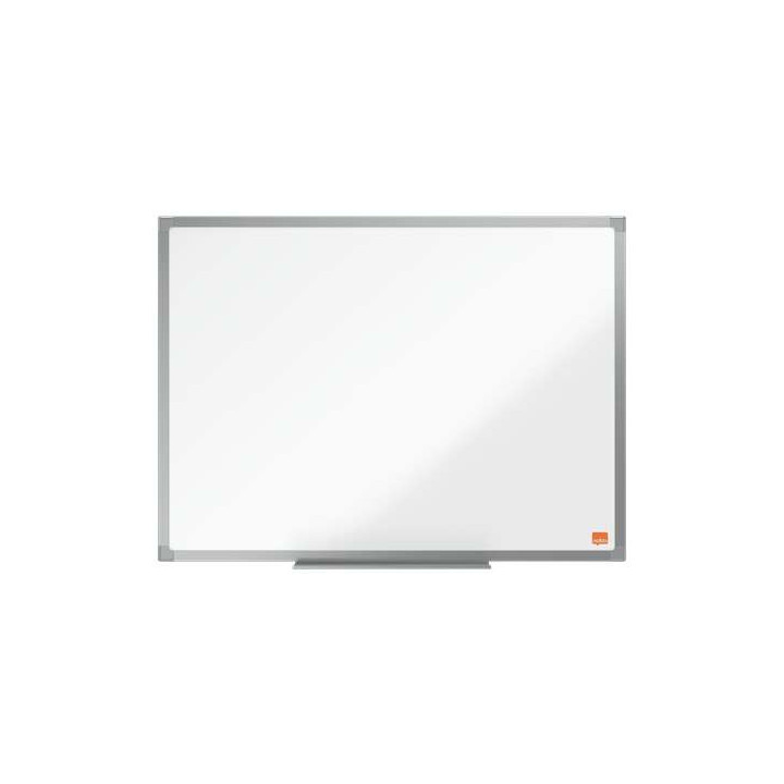 Nobo Essence Pizarra Magnetica de Acero 600x450mm - Marco de Aluminio Anodizado - Bandeja para Rotuladores - Color Blanco