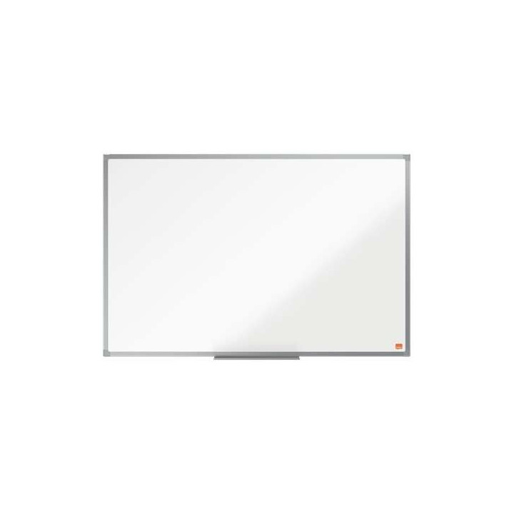 Nobo Essence Pizarra Magnetica de Acero 900x600mm - Marco de Aluminio Anodizado - Bandeja para Rotuladores - Color Blanco