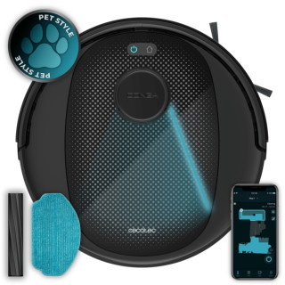 Cecotec Conga 7690 Immortal Max Robot Aspirador 4 en 1 - 5000Pa - Navegacion Precisa - Cepillo de Silicona Antienredos - Autonom