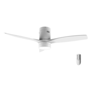 Cecotec EnergySilence Aero 5600 Classic White Ventilador de Techo con 3 Aspas y Luz - 40W - Diametro de 52" - 6 Velocidades - LE