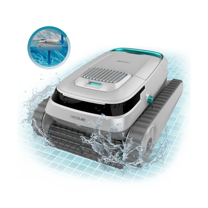 Cecotec Conga Pooldroid 5000 TotalClean Pearl Robot Limpiapiscinas hasta 100m2 - Succion 150 L/min - Autonomia 120min - Filtrado