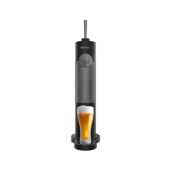 Cecotec BeerFlow 500 Dispensador de Cerveza Portatil - Compatible con Latas y Botellas - Control de Espuma Ajustable - Facil de