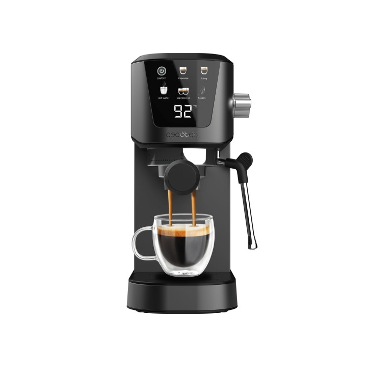 Cecotec Power Espresso 20 Touch Cafetera Expresso - 1350W - Pantalla Tactil Intuitiva - Presion de 20Bar - Deposito 1L Extraible