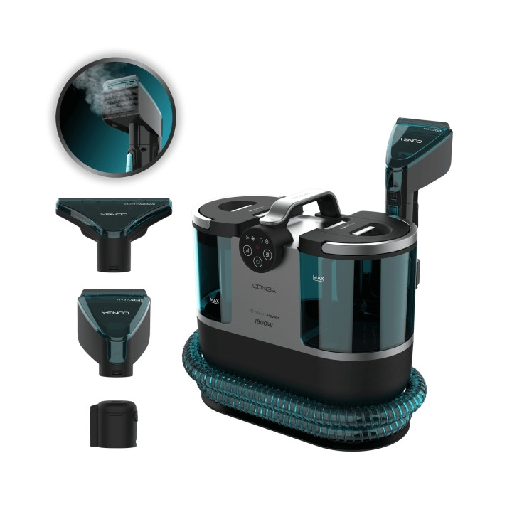 Cecotec Conga 7000 Carpet and Spot Clean Steam Max Aspirador para Tapiceria - Filtros para Solidos y Liquidos - Funcion de Sopla
