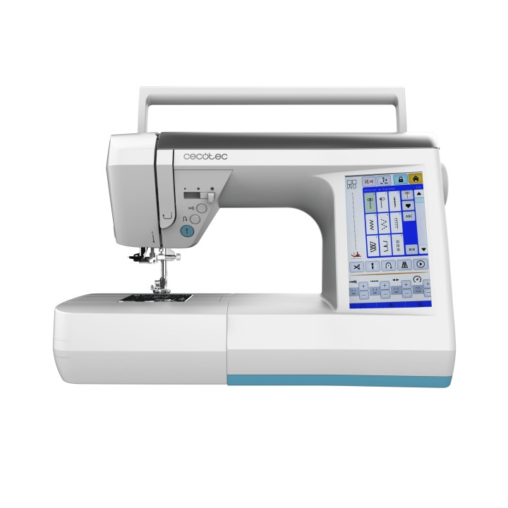 Cecotec BelleCouture 36000 Control Maquina de Coser Profesional - 360 Puntadas - Pantalla Tactil de 7" - Control sin Pedal - Enh