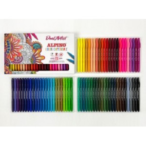 Estuche 72 rotuladores dual artist color experience alpino ar000197