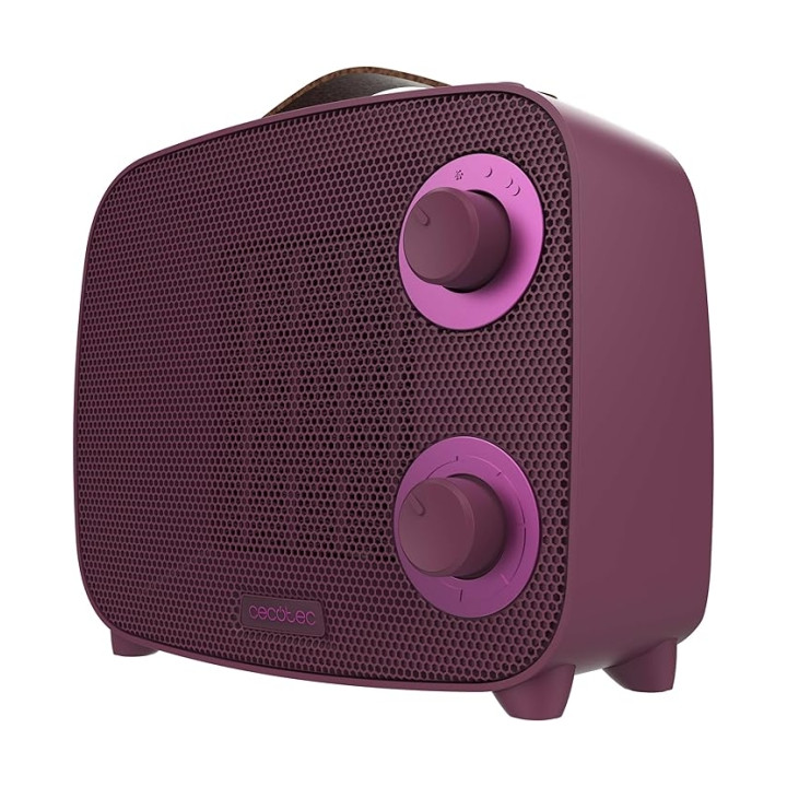 Cecotec ReadyWarm 1500 Ceramic Pink Aura Calefactor Ceramico - 1500W - Cobertura hasta 15 M² - Termostato Regulable - 3 Modos de