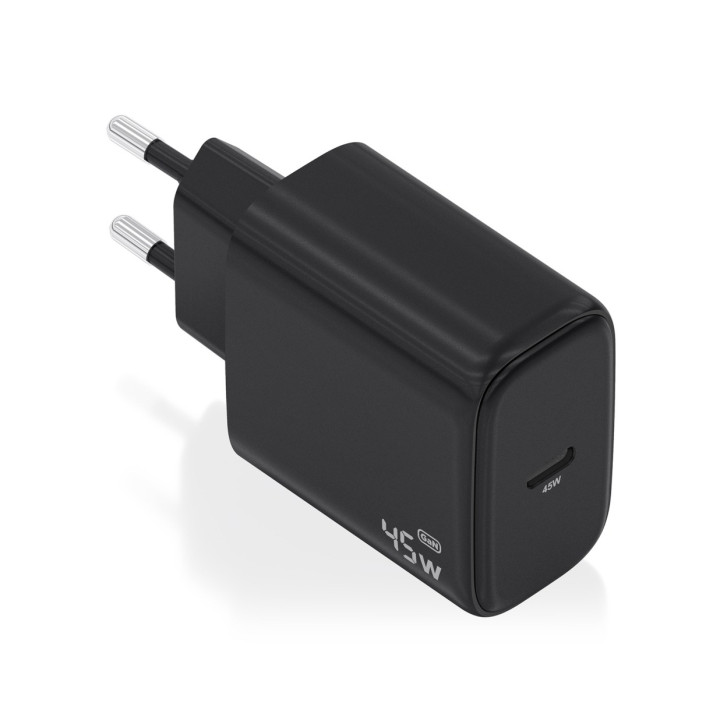 Aisens Cargador GAN 45W - USB-C PD3.0 QC4.0 - Color Negro