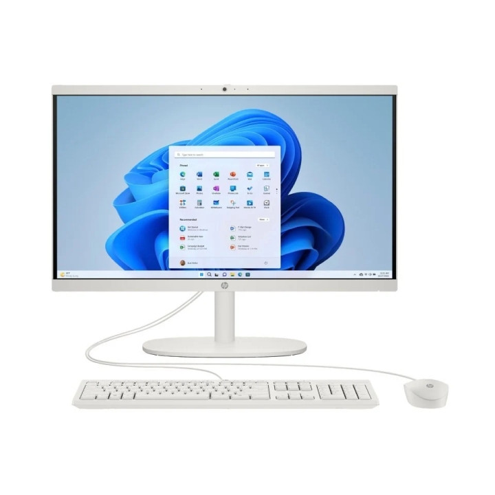 HP 22-DG0025NS All-in-One Intel N100 - 8GB DDR5 - 256GB SSD - 21.5" FHD - Windos 11 Home - Color Blanco + Teclado QWERTY (ES) y