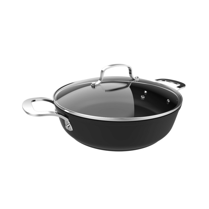 Cecotec Polka Fantasy Olla de 28cm de Diametro - Aluminio Forjado - Antiadherente - Compatible con Induccion - Tapa de Cristal T