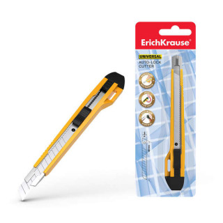 Erichkrause Cuter con Fijador Automatico Universal - Sistema de Retencion de Cuchilla Autobloqueo - Partidor Incorporado - Cuch