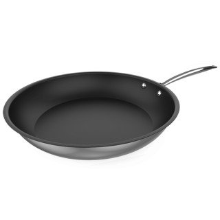 Cecotec Polka Classy Steel Sarten de Acero Inoxidable de 28cm - Alta Durabilidad - Compatible con Induccion - Facil Limpieza - C