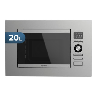 Cecotec GrandHeat 2090 Built-in Microondas Encastrable - 800W - Capacidad 20L - Grill 1000W - 8 Funciones Preconfiguradas - Temp