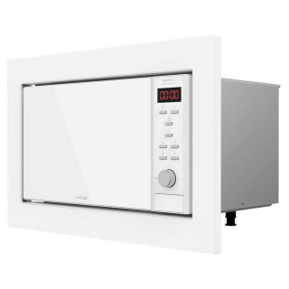 Cecotec GrandHeat 2350 Built-In White Microondas Encastrable con Grill 23L 900W - Temporizador - 9 Funciones Preconfiguradas