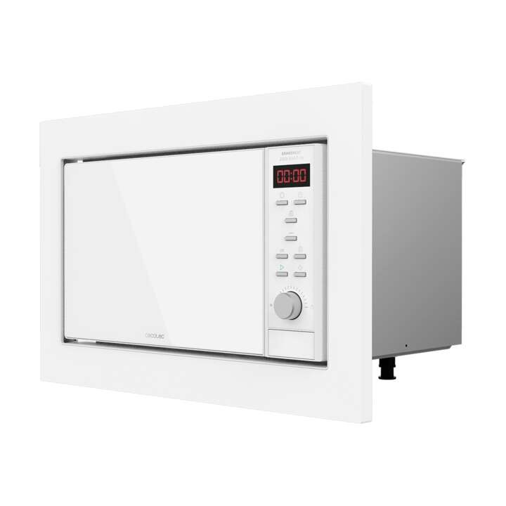 Cecotec GrandHeat 2350 Built-In White Microondas Encastrable con Grill 23L 900W - Temporizador - 9 Funciones Preconfiguradas