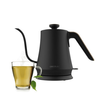 Cecotec Thermosense 500 Cisne Hervidor de Agua Electrico - Potencia de 1200W - Capacidad de 1L - Acero Inoxidable - Cuello de Ci