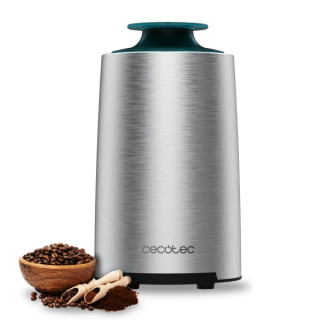 Cecotec Titanmill 400 Steel Molino de Cafe y Especias - Potencia de 200W - Cuchillas de Acero - Capacidad de 70g - Sistema de Se