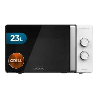 Cecotec Proclean 4110 Microondas - 1280W - Capacidad 23L - Revestimiento Repelente de Suciedad - Tecnologia 3Dwave Envolvente -
