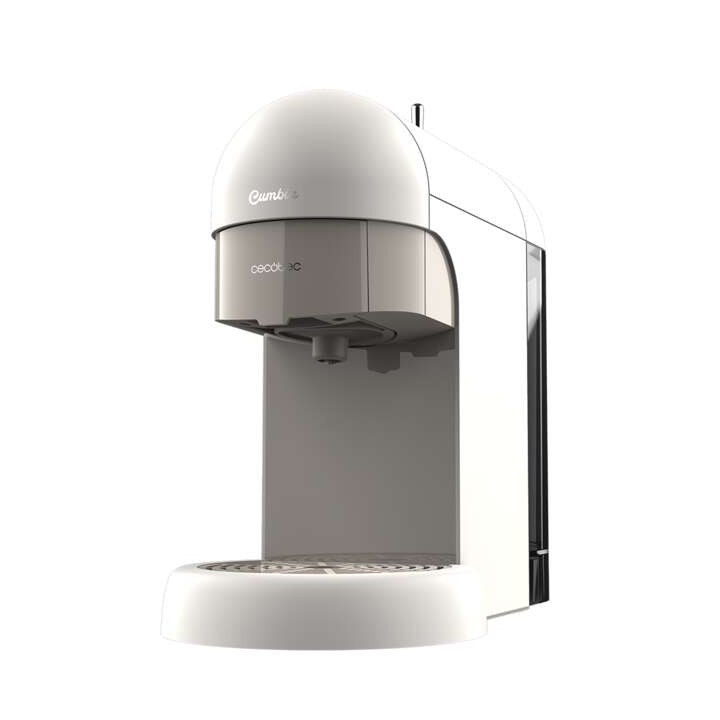 Cecotec Cumbia Capricciosa Cafetera Express White 1100W - Apta para Cafe Molido y Capsulas ESE - Deposito de Agua 0.6L - 19 Bare