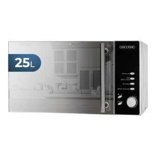 Cecotec Convection 2500 Microondas - Potencia de 900W - Grill 1950W - Capacidad 25L - 8 Funciones Preconfiguradas - Pantalla LED