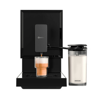 Cecotec Cremmaet Latte Cafetera Automatica Compacta - 1470W - Presion de 19bar - Deposito 150g Cafe - Tanque de Leche Extraible