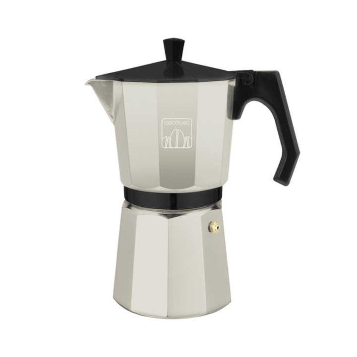 Cecotec Mokclassic 300 Cafetera Italiana para 3 Tazas - Aluminio Fundido - Apta para Gas