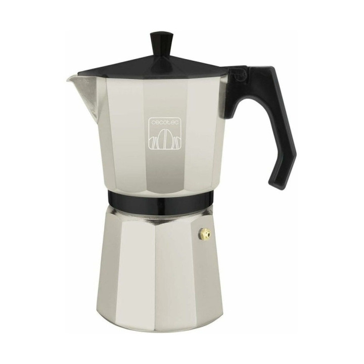 Cecotec Mokclassic 600 Cafetera Italiana para 6 Tazas de Acero Fundido - Capacidad de 300ml - Cierre Hermetico con Junta de Sili