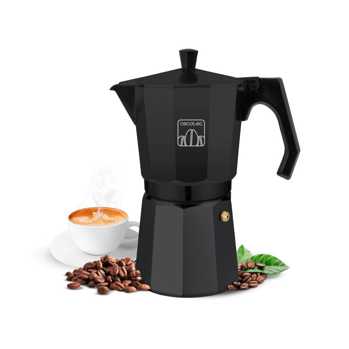 Cecotec Moklassic 600 Cafetera Italiana para 6 Tazas - Aluminio Fundido - Apta para Todas las Superficies - Apto para Lavavajill