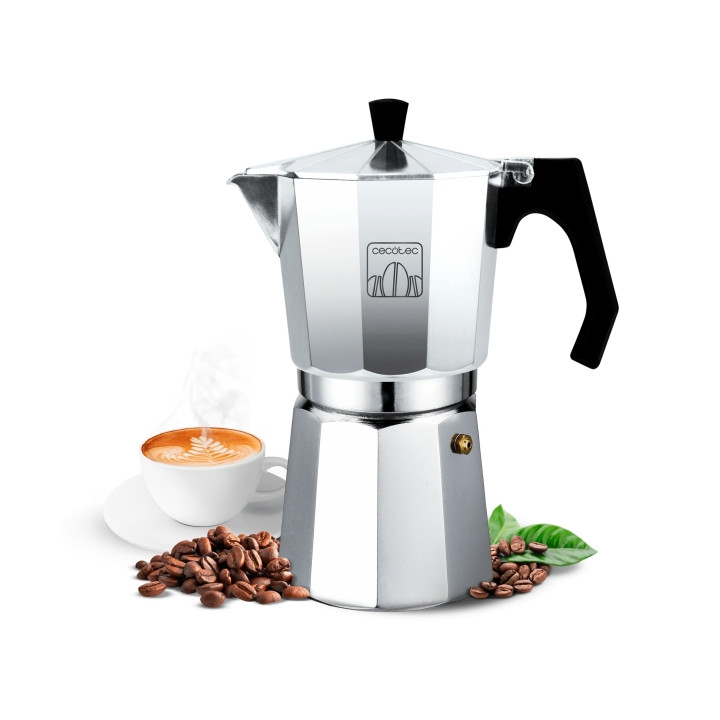 Cecotec Mokclassic 600 Cafetera Italiana para 6 Tazas - Aluminio Fundido - Apta para Placas Electricas