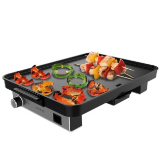 Cecotec Magnet 1800 Plancha Electrica - 1800W - Placa de Aluminio con Teflon - Termostato Regulable - Bandeja Recogegrasas - Pie