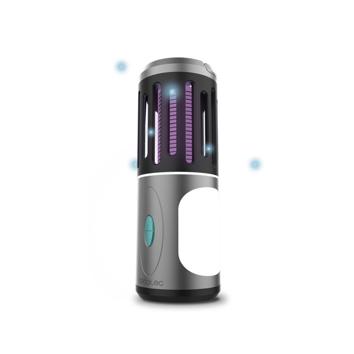 Cecotec ByeFly 3000 Go Mata Mosquitos 3 en 1 - Potencia de 5W - Bateria 1800mAh - Resistente al Agua IPX4 - Luz Lateral y Linter