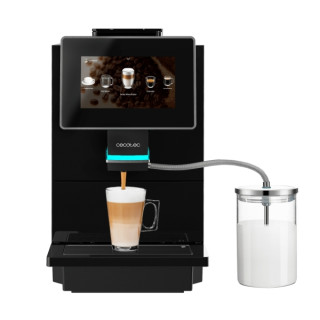 Cecotec Cremmaet Touch OCS Cafetera Automatica Compacta - 1500W - Pantalla Tactil de 7" - Molienda Ceramica - 9 Niveles - Deposi