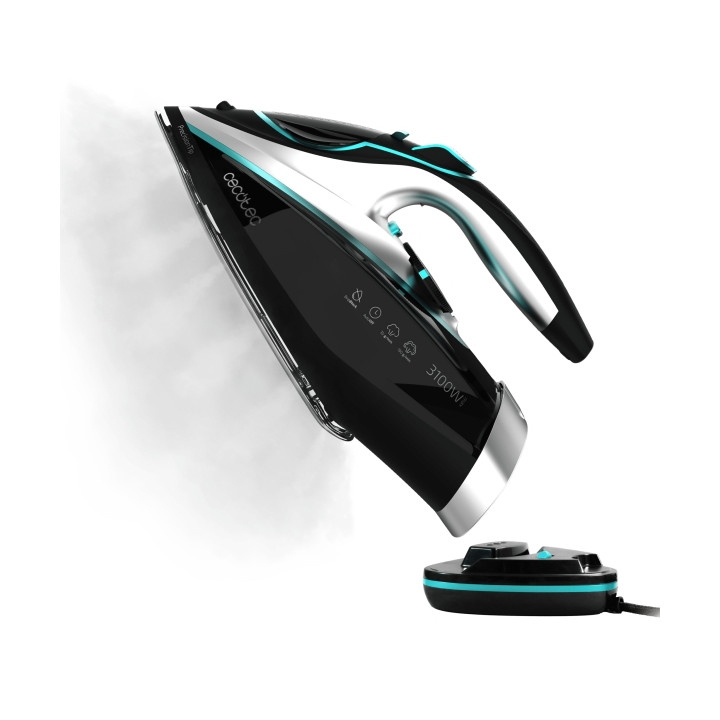 Cecotec IronHero 3100 Cordless Plancha de Ropa Inalambrica - 3100W - 90seg de Autonomia - Vapor Continuo 35g/min - Golpe de Vapo