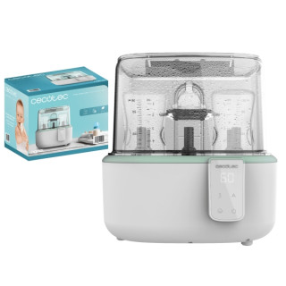 Cecotec Nana BabyCare DigitalSterilizer Esterilizador para hasta 6 Biberones - 600W - Esteriliza en 8min - Libre de BPA - Soport