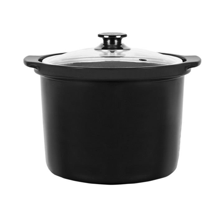 Cecotec Slowpot Cubeta Ceramica para Ollas GM de 6L - Cocciones Lentas - Tapa de Vidrio - Interior Esmaltado - Facil de Limpiar