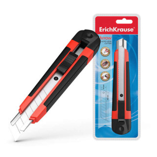 Erichkrause Cuter con Fijador Automatico Arrow - Sistema de Retencion de Cuchilla Autobloqueo - Partidor Incorporado - Cuerpo d