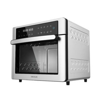 Cecotec Bake and Fry 3000 Touch Steel Horno de Sobremesa - 1600W - Capacidad 30L - Freidora de Aire - Pantalla Tactil - 9 Funcio