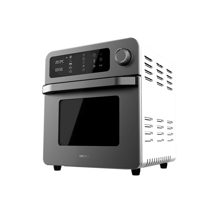 Cecotec Bake and Fry 1500 Touch Horno de Sobremesa - 1700W - Capacidad de 15L - Funcion Freidora de Aire - 10 Menus Preestableci