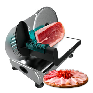 Cecotec Rock'nCut Advance Cortafiambres de 180W - Disco Extraible de 190mm - Ajuste de Grosor hasta 15mm - Acero Inoxidable - Ba