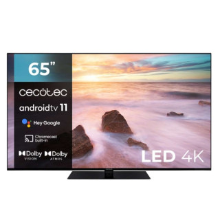 Cecotec A2Z series ALU20065Z Televisor Smart TV sin Marco de 65" LED 4K UHD - Android 11 - Dolby Vision and Atmos - HDR10 - Tecn