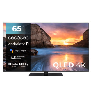 Cecotec V1Z+ series VQU11065Z+S Televisor Smart TV de 65" QLED 4K UHD - Android TV 11 - HDR10+ - Dolby Vision - Sonido Dolby Atm