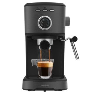 Cecotec Power Espresso 20 Pecan Steel Cafetera Expresso - 1100W - 20Bar - Vaporizador Orientable - Capacidad Deposito 1.25L - Ca